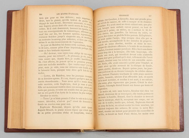 BOK, med inskription av Emile Zola.