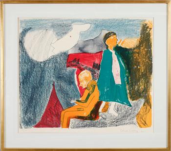 ERLAND CULLBERG, färglitografi, sign och dat 78, numr 106/160.