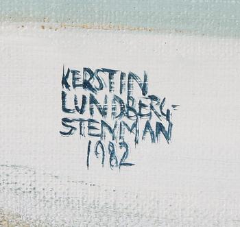 KERSTIN LUNDBERG-STENMAN, olja på duk, sign o dat 1982.