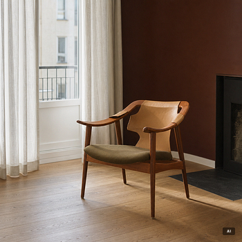 Arne Tideman Ruud, A model 3050 armchair, AS Inventar, Gjövik, 1960s.