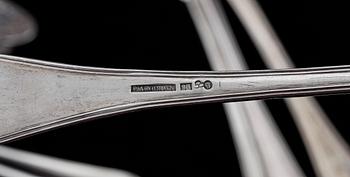 SKEDAR, 18 st, silver, 1800/1900-tal. Totalvikt ca 420 g.