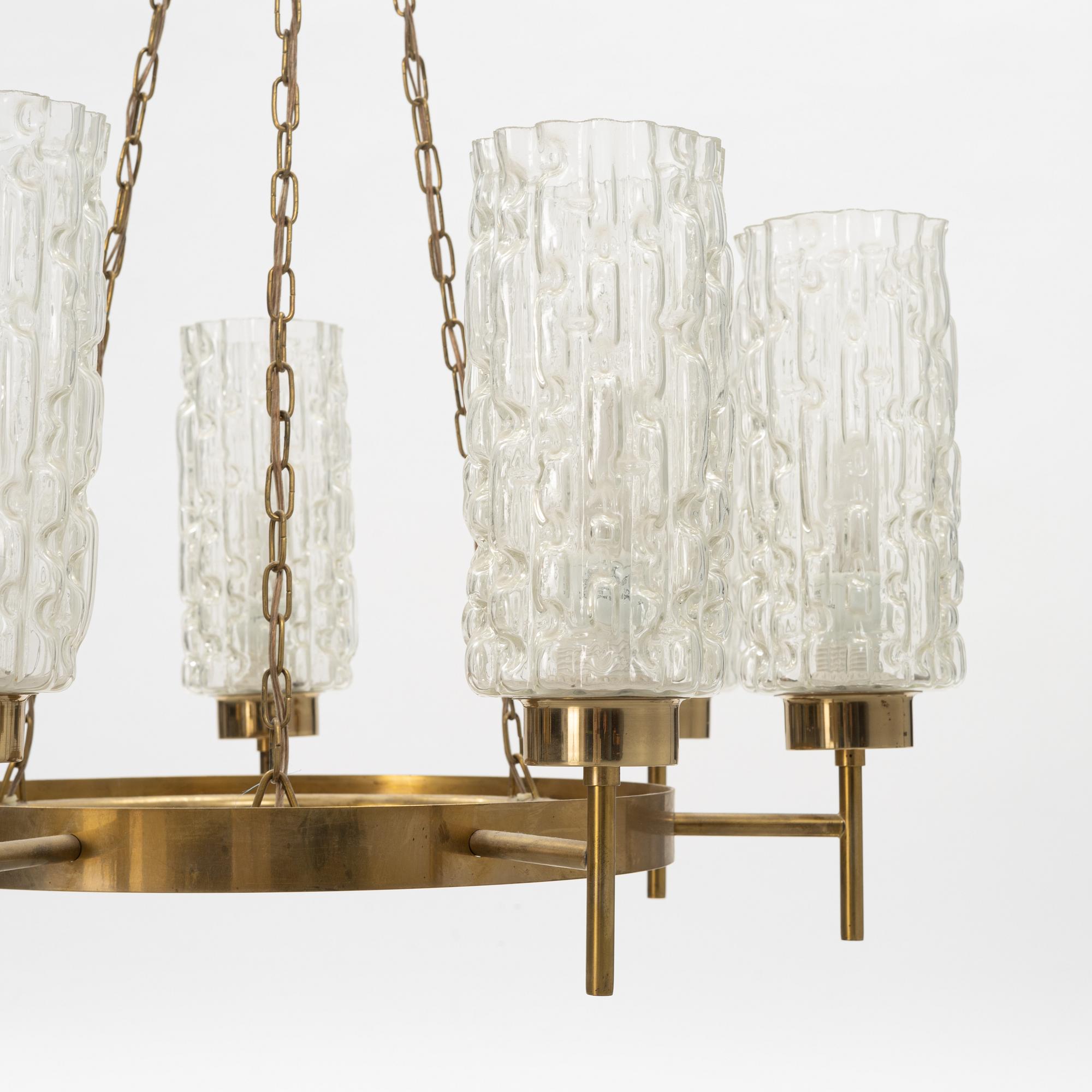 A pair of ceiling lamps, 1950's/60's.
