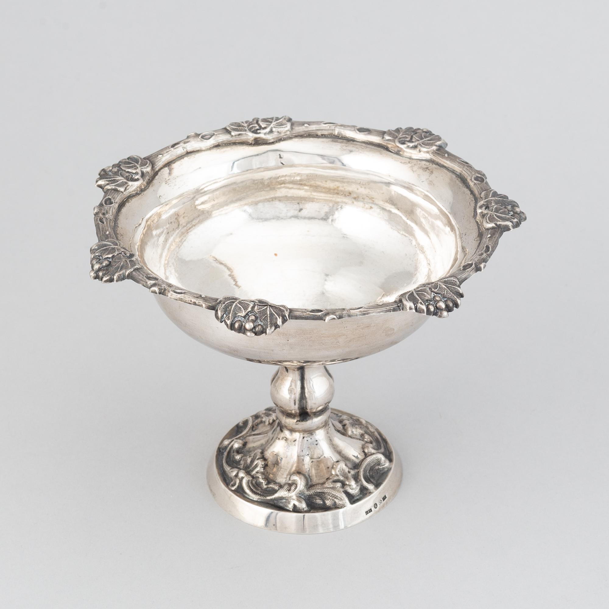 A swedish silver bowl, mark of  JP Forsberg, Luleå 1883.