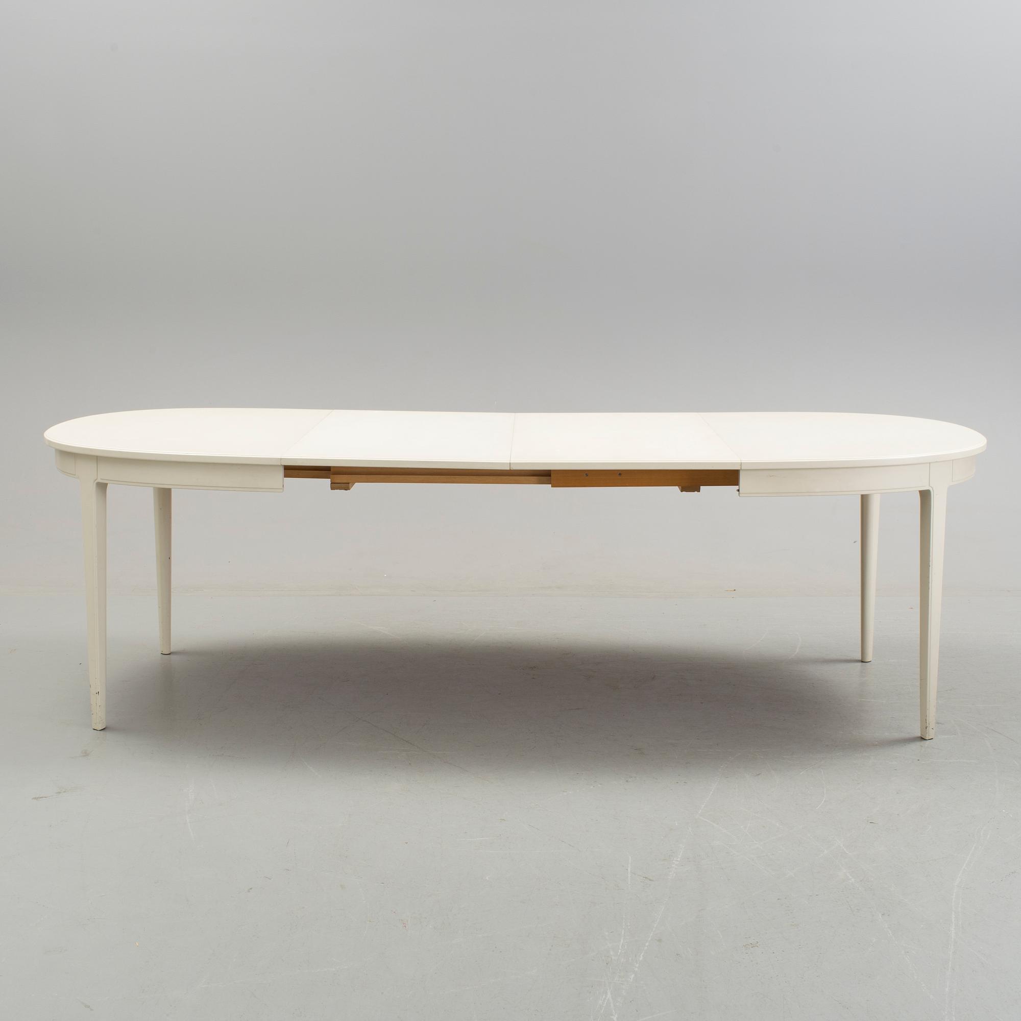 CARL MALMSTEN, 6 dining chairs and one table, Bodafors 1963.