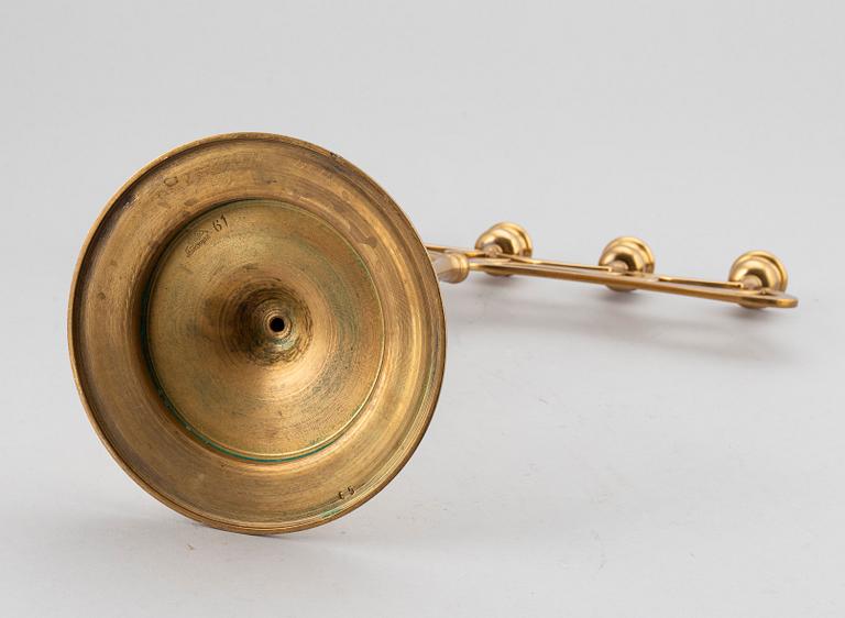 KANDELABER, mässing, Jönköping no 61, jugend, 1900-talets början.