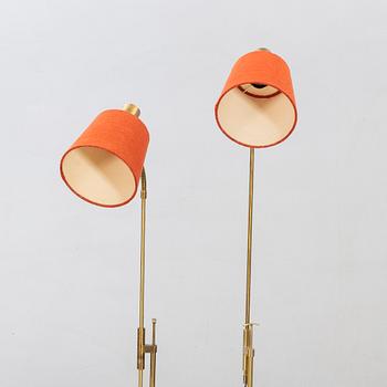 Golvlampor, 2 st, snarlika, Falkenbergs Belysning 1960-tal.