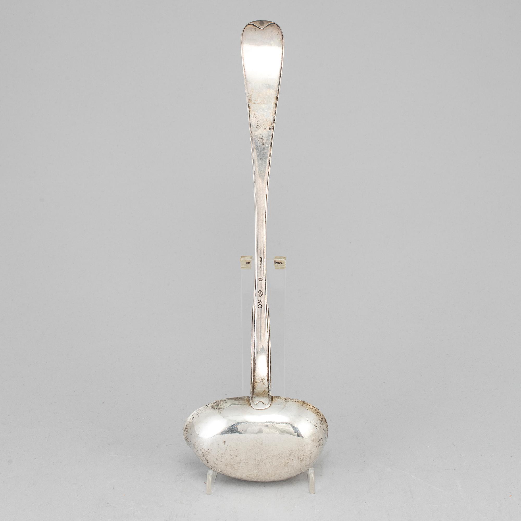 PEHR ZETHELIUS, soppslev, silver, Stockholm, 1796.