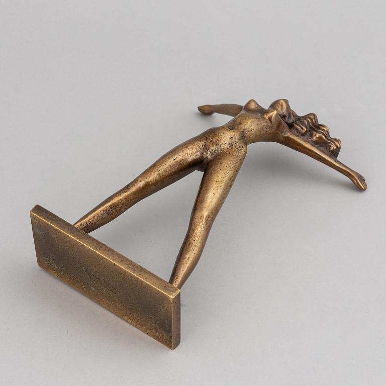 Stig Blomberg, sculpture, bronze, signed.