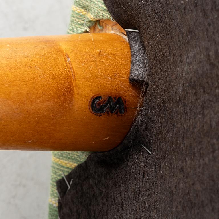 Carl Malmsten, soffa, svängd "Roma", 1900-talets mitt.