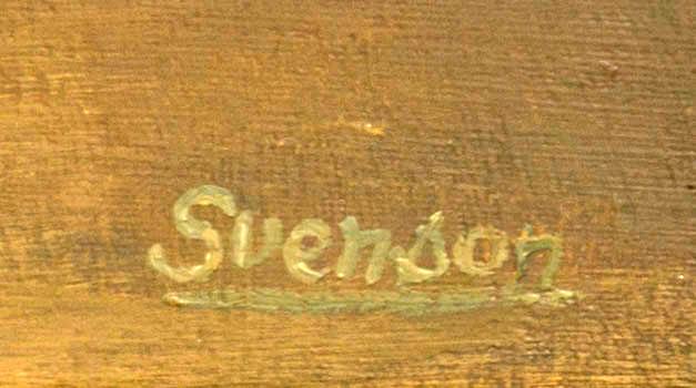 GUNNAR SVENSON, olja på duk, signerad.