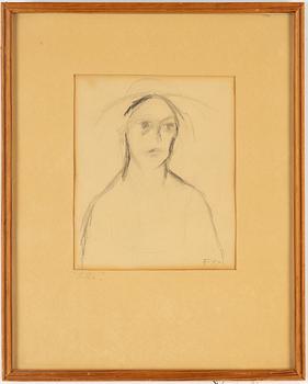 EDDIE FIGGE, pencil on paper, signed.