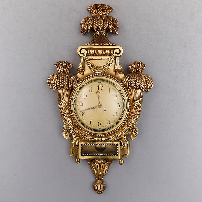 VÄGGPENDYL, gustaviansk stil, 1900-talets första hälft.