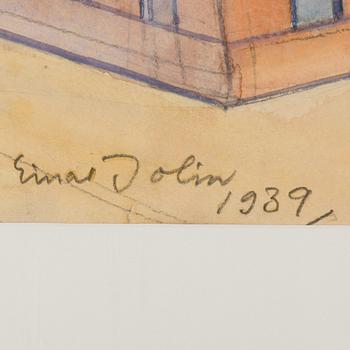 EINAR JOLIN, gouache and watercolour on paper, signed Einar Jolin and dated 1939.