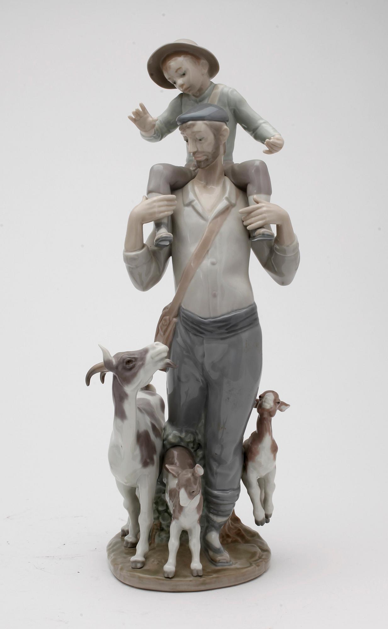 FIGURINER, 2 st, porslin, Lladro, 1900-tal.