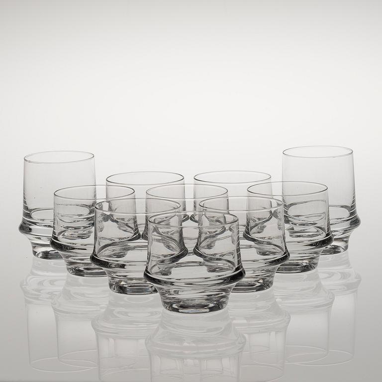 TAPIO WIRKKALA, glas, 10 st, "Marski", Iittala, 1900-talets slut.