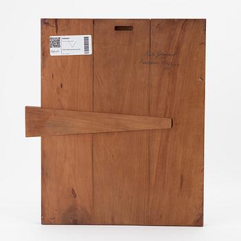 Mats Bergquist, mixed media on wood, signed and dated verso.