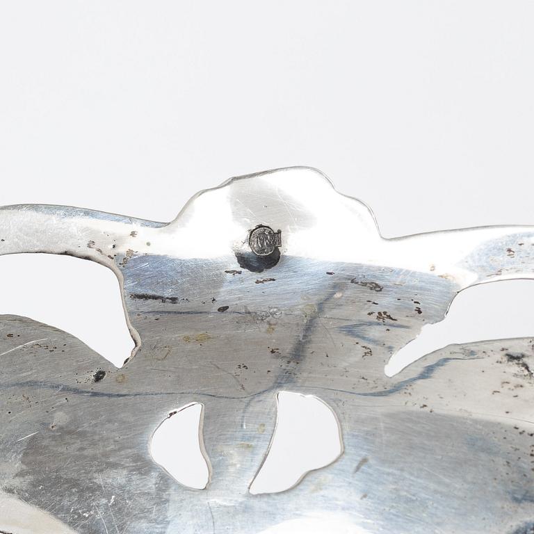 Sauceboat, a pair, silver, Rococo style, 20th century.