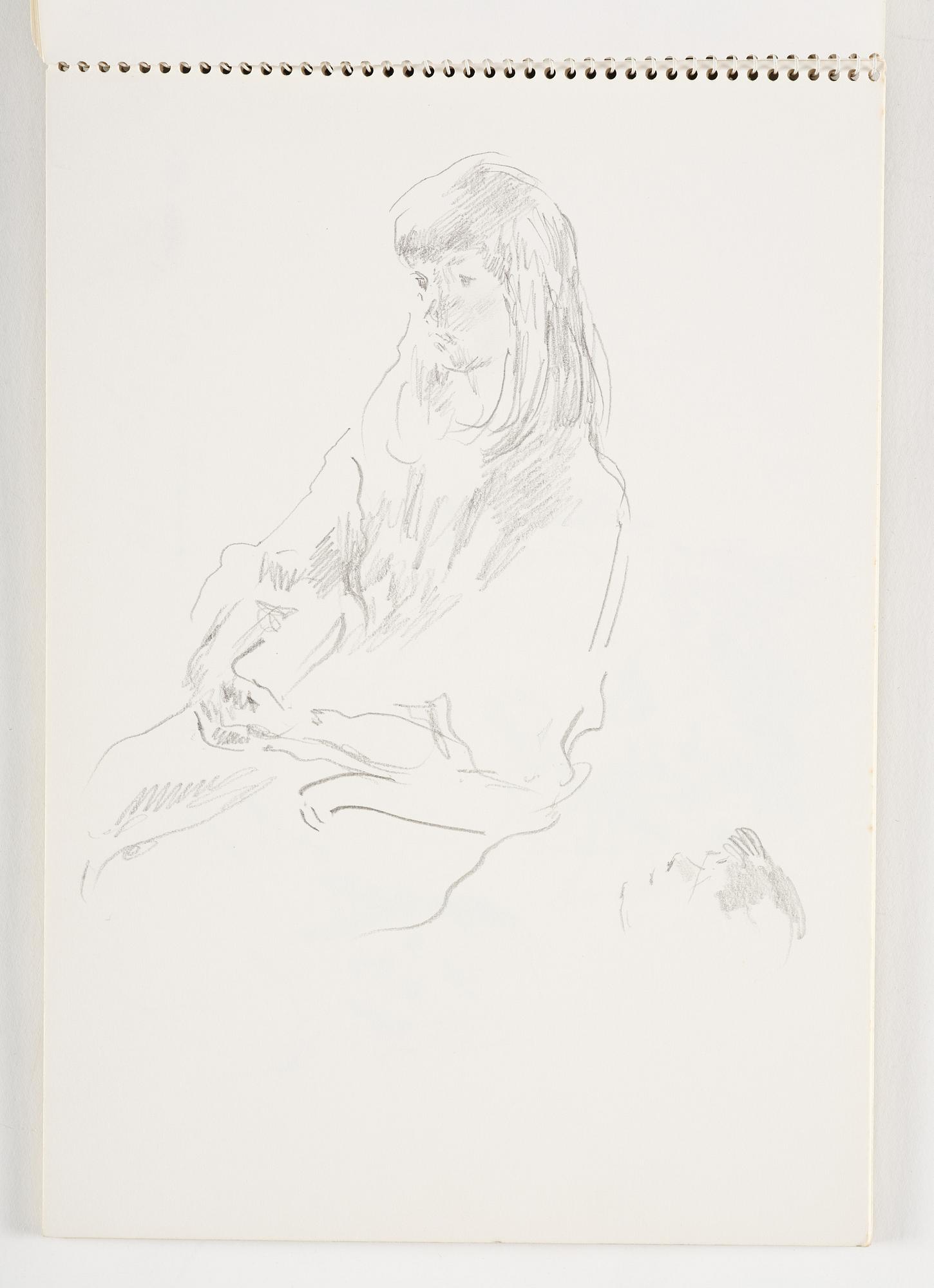 Lotte Laserstein, 3 skissblock med teckningar.