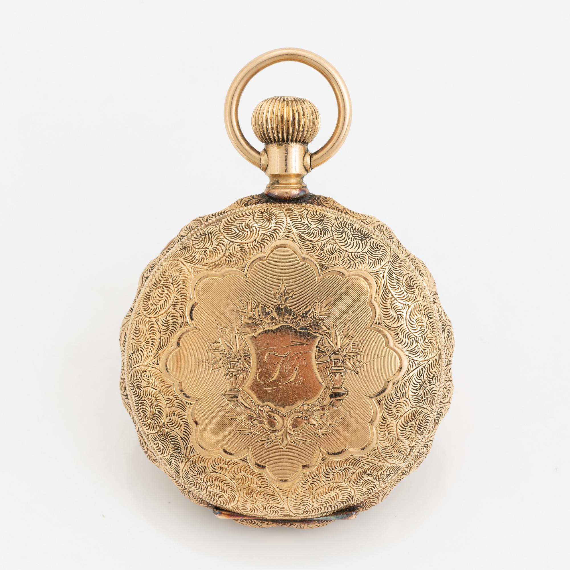Hampden Watch Co, pocket watch, 41 mm.