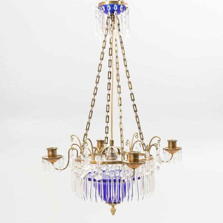 Chandelier, Gustavian style, 20th century.