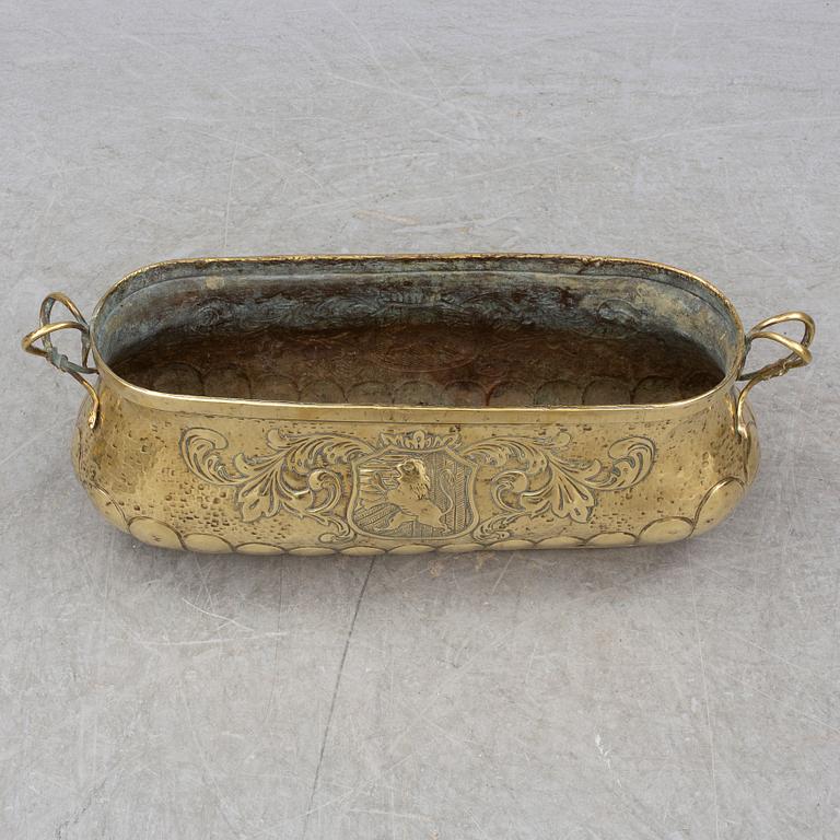 JARDINJÄR, större modell, mässing, 1800-tal.