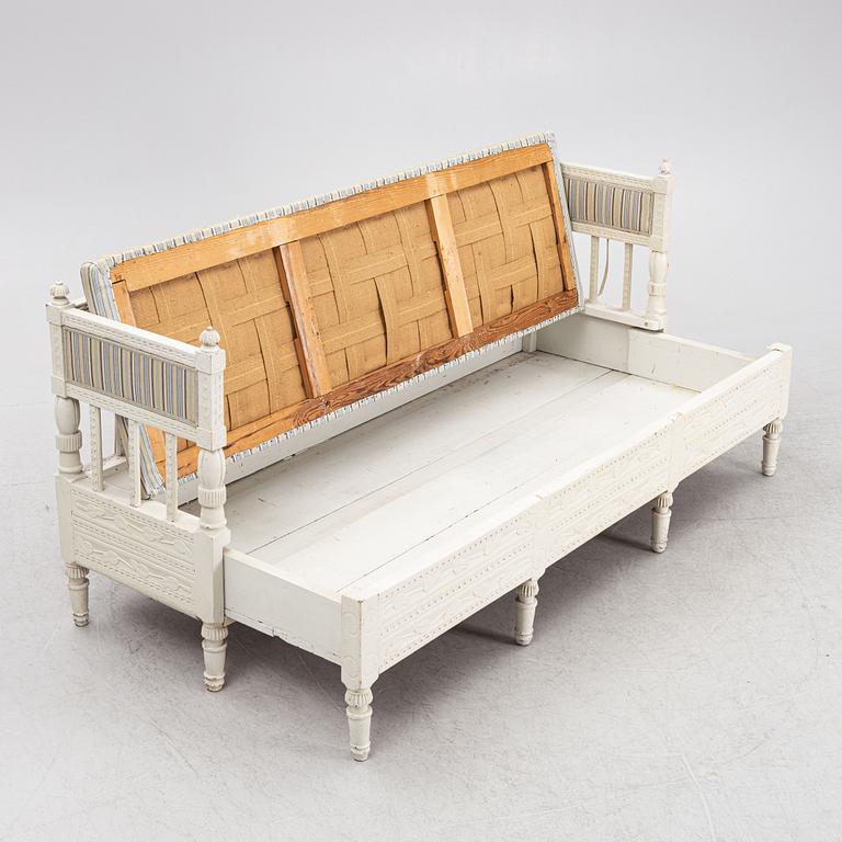 A Gustaivan sofa, early 19th century.
