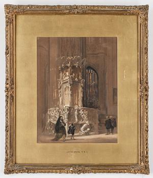 Louis Haghe · LOUIS HAGHE, blandteknik. Signerad.