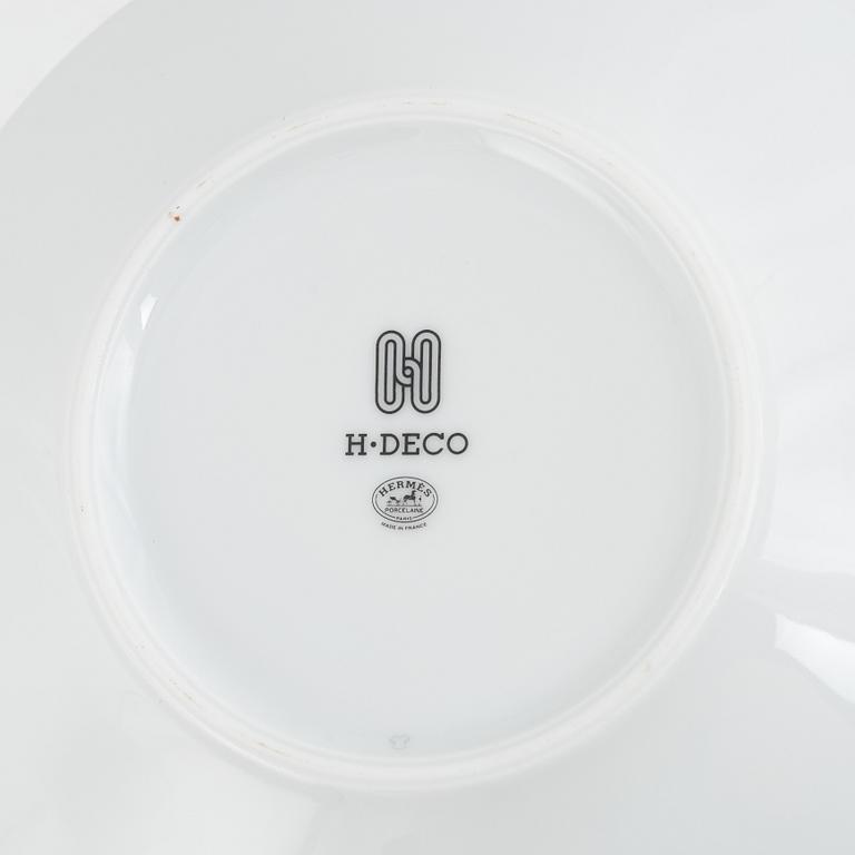 Hermès, tea cups with saucers, a pair, "H-Deco tea cup and saucer".