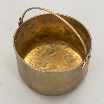 A BRASS BASKET.