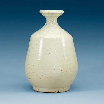 FLASKA, keramik. Choson, Korea, 17/1800-tal.