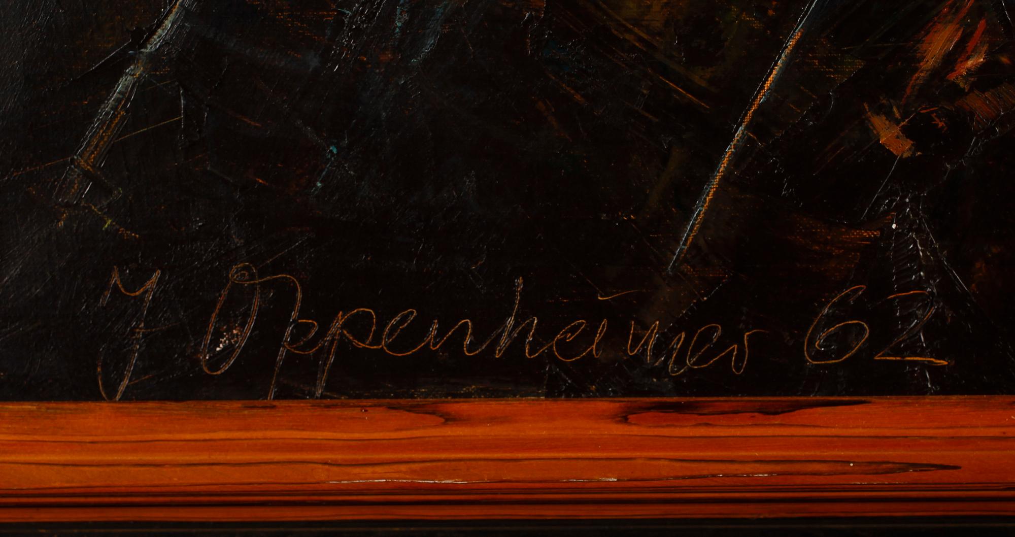 JONNY OPPENHEIMER, olja på duk, signerad och daterad - 62.