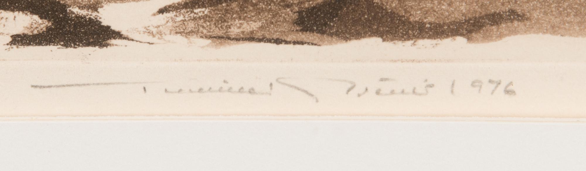 Tuulikki Pietilä, akvatint, signed and dated 1946, numbered tpl'a 35/40.
