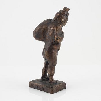 Bror Marklund, sculpture, signed,bronze, height 23 cm.