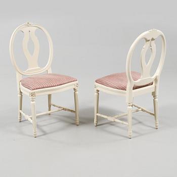 STOLAR, 6 st, gustaviansk stil, 1900-talets andra hälft.