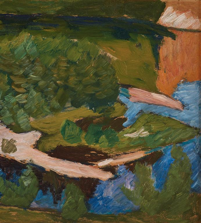 Helmer Osslund, "Ångermanländskt landskap" (Landscape Ångermanland).