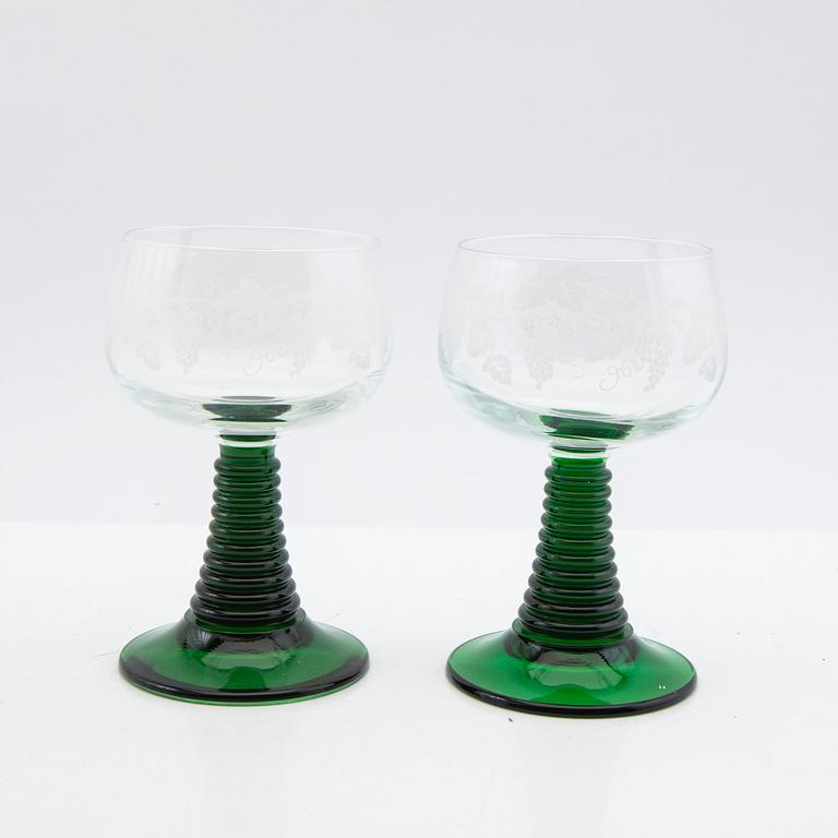 Remmare, glas, 11 st, 1900-tal.