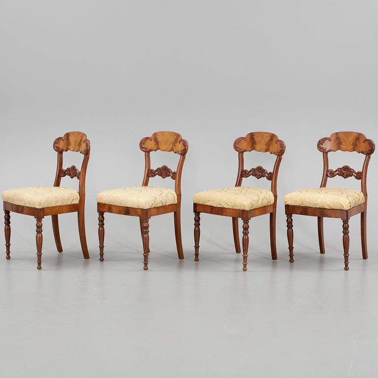 STOLAR, 8 st senempire, omkr 1800-talets mitt.