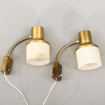 HANS-AGNE JAKOBSSON. a pair of wall lamps, mid 20th century.