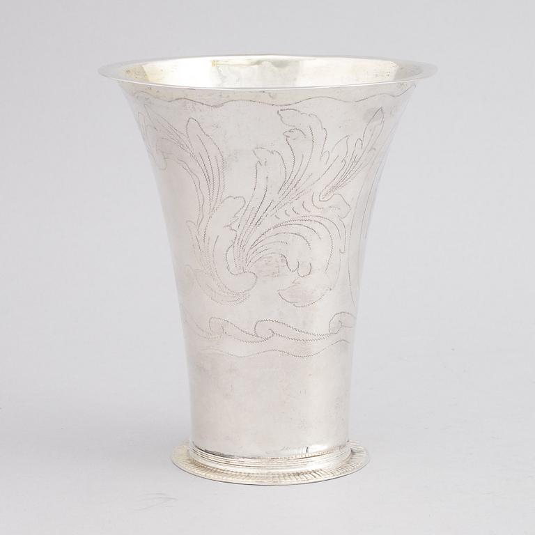 Christian Kullberg, bägare, silver, Ystad 1793.