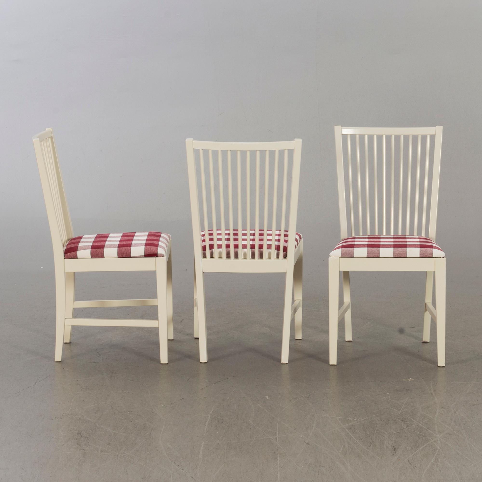Six 1980's "Stockholm" Karin Mobring chairs for IKEA.