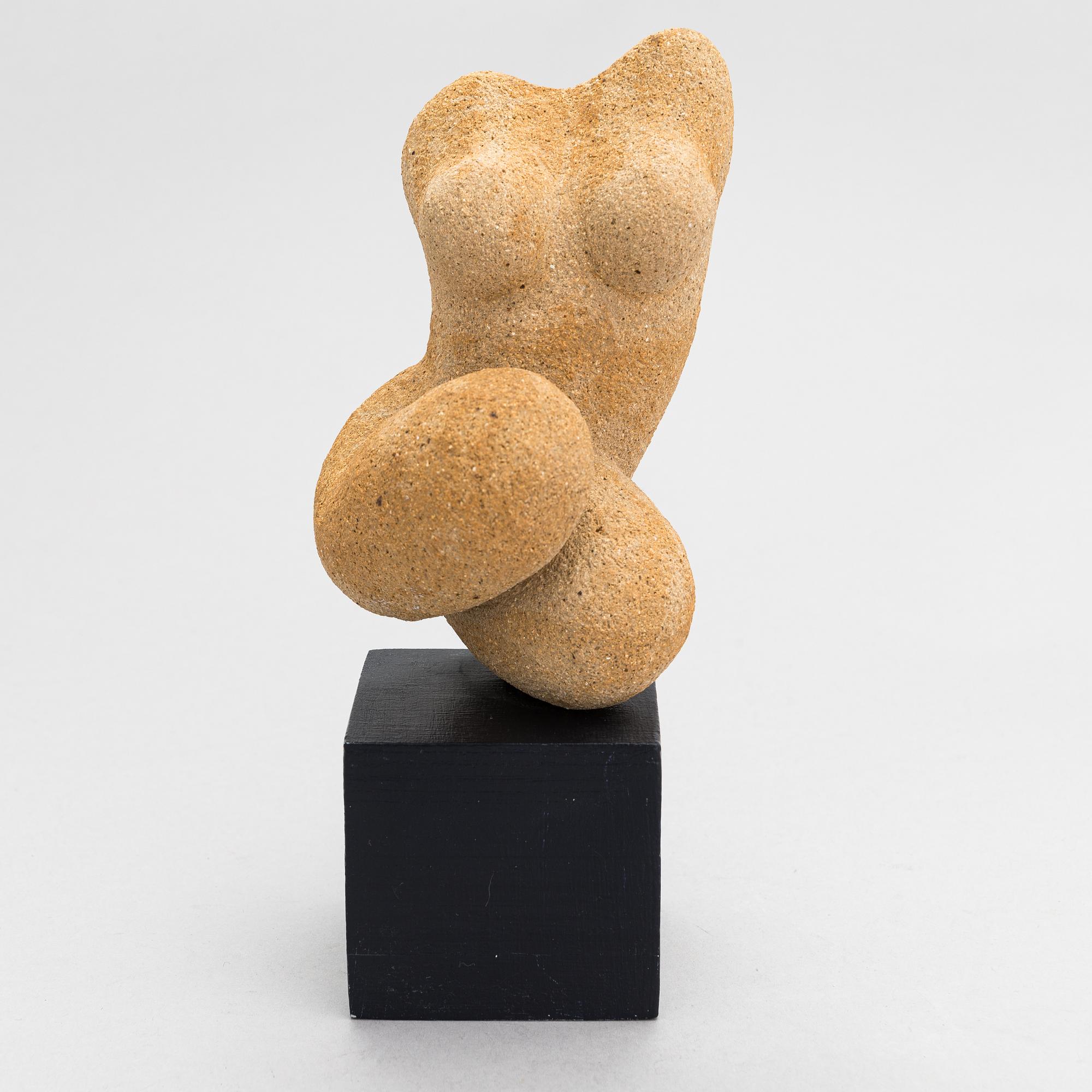 Raimo Veranen, sculpture, sandstone, signed and dated -76.