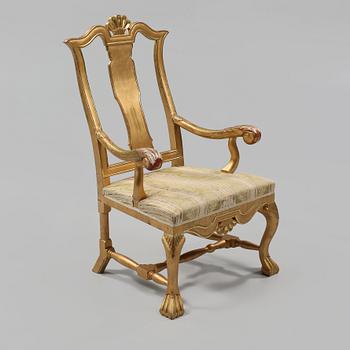 KARMSTOL, barockstil, 1900-tal.