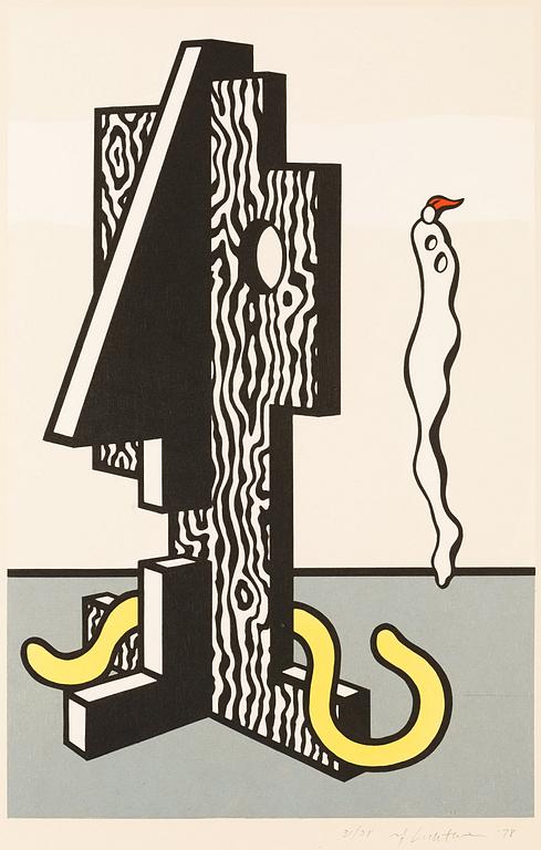Roy Lichtenstein, "Figures", from "Surrealist series".