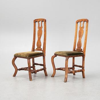 Stolar, ett par barock 1700-talets början.