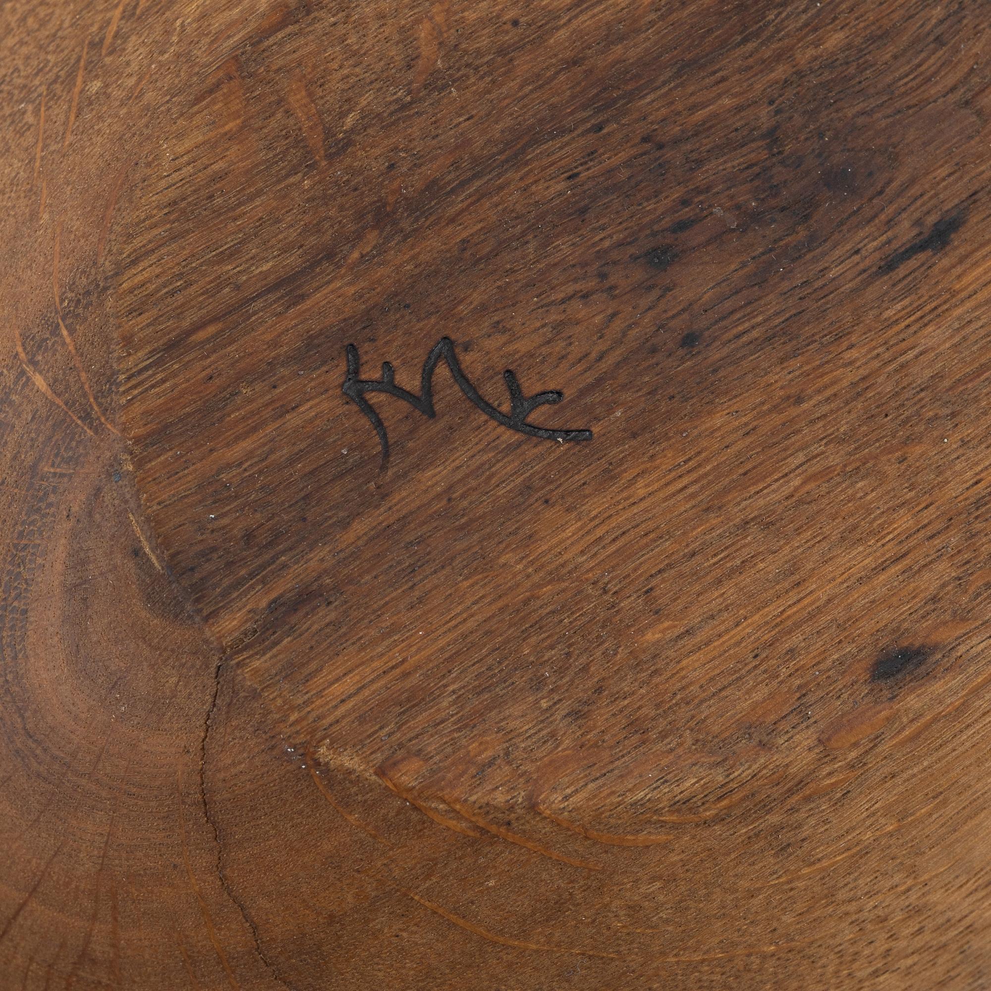 Magnus Ek, a pair of oak dishes for Oaxen Krog.
