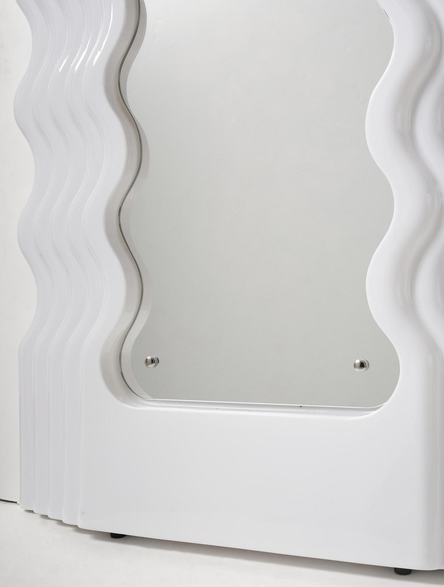 Ettore Sottsass, an "Ultrafragola" mirror, Poltronova, Italy, 21st century.