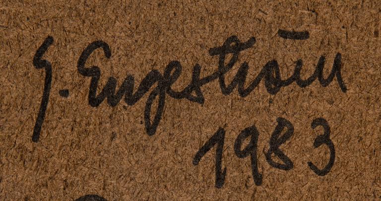 GEORG ENGESTRÖM, 3 pieces, 1983, signed on the back.