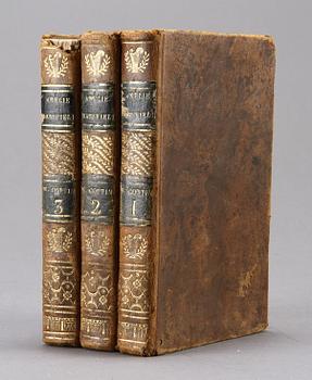 BOK, 3 vol, "Oeuvres Complètes de Mme. Cottin", Amelie Mansfield, Paris, 1818.