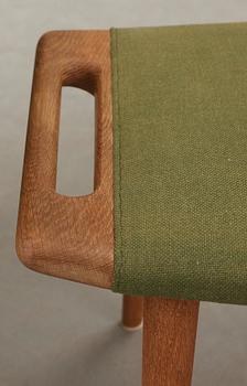 A Hans J Wegner 'Papa Bear' armchair and ottoman, AP-stolen, Denmark 1950's-60's.