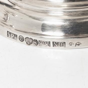 A pair of Swedish sterling silver bowls, mark of Guldsmed S Petersson i Söderhamn Ab, Bollnäs 1987.